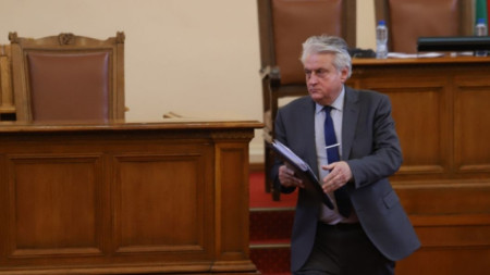 Bulgaria's Minister of Interior Boyko Rashkov 