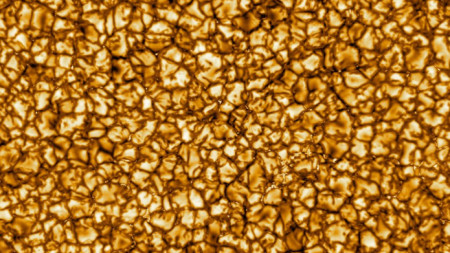 Снимките от телескопа на на хавайския остров Мауи показват повърхността на Слънцето като мрежеста структура.