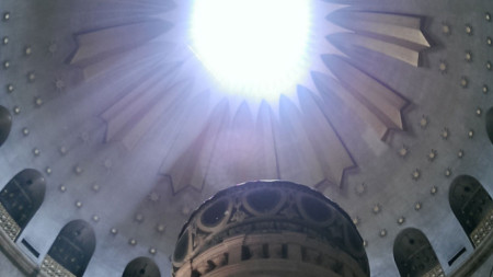 Куполът на храма „Възкресение Христово“ – Божи гроб, Йерусалим. Снимка: Димитрина Кюркчиева