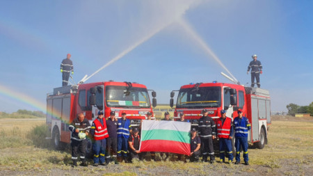 Поздрав от българския Модул за наземно гасене на горски пожари в Р Гърция