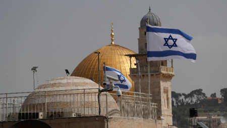 Куполът на джамията Ал Акса в Стария град на Йерусалим, 5 април 2023 г.