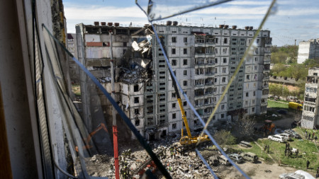 Жилищен блок в укринския град Уман ударен от 