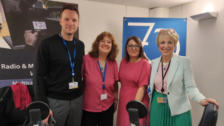 Mindaugas Laukagalis, Angelina Piskova, Irina Nedeva, Brigitte Rambusek (from left to right)
