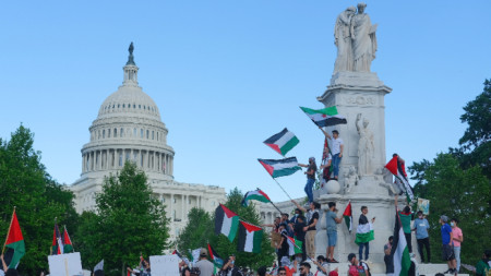 Протест в подкрепа на Палестина, Вашингтон, 15 май 2021 г.