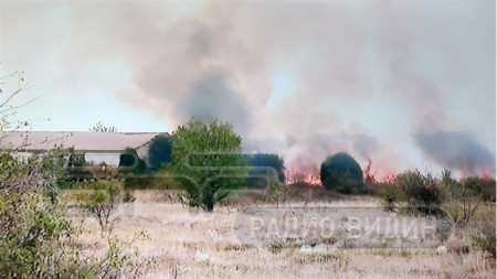 Пожар край село Мраморен