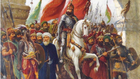 „Влизането на Мехмед II в Константинопол“, картина на Фаусто Зонаро