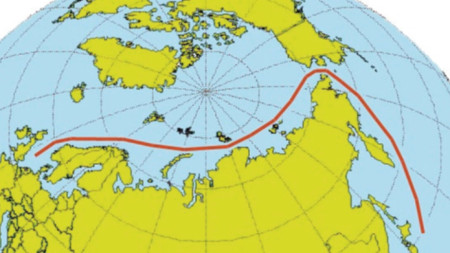 Корабен маршрут през Северно море
