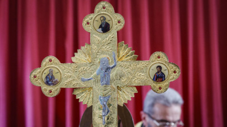 Литургия в църква в Маалула, на около 55 км от Дамаск. Християните са около 10% от населението на Сирия - архивна снимка