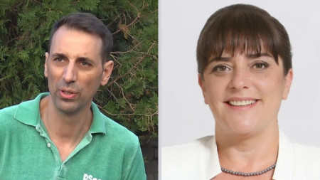 На балотаж за кмет на Ямбол бяха кандидатът на „Пряка демокрация“ (вляво) Валентин Ревански и Катя Георгиева – БСП.