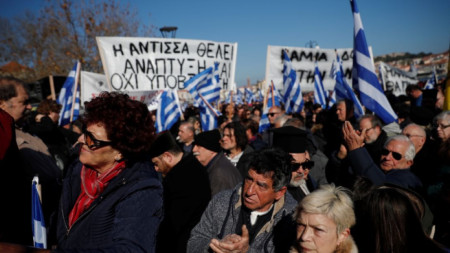 Протест на гърци на Егейските острови срещу хилядите мигранти