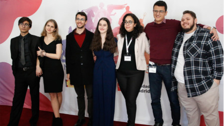 Българската делегация на Световното първенство по дебати в Мадрид