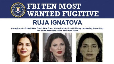 ФБР предлага награда от 100 000 долара за информация, която би довела до откриването и арестуването на Ружа Игнатова