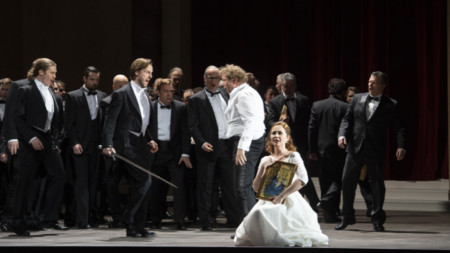 Сцена от операта „Танхойзер“, поставена от Националната опера в Амстердам.