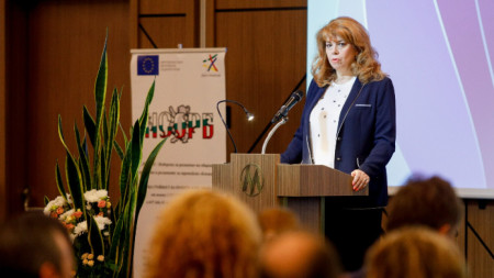 Вицепрезидентът Илияна Йотова говори пред Общото събрание на Националното сдружение на общините на Република България (НСОРБ)