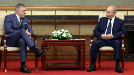 Роберт Фицо и Владимир Путин