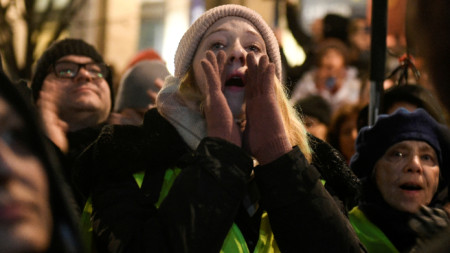 Протест в Будапеща на 9 декември