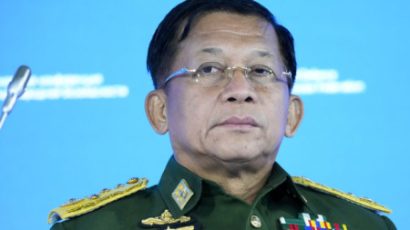 Генерал Мин Аун Хлаин - шеф на военната хунта в Мианма.
