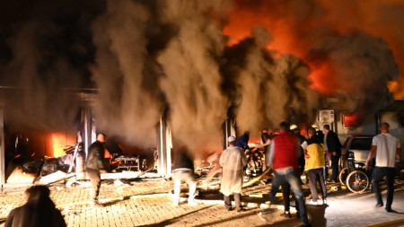 10 души загинаха в пожар в ковид центъра в Тетово