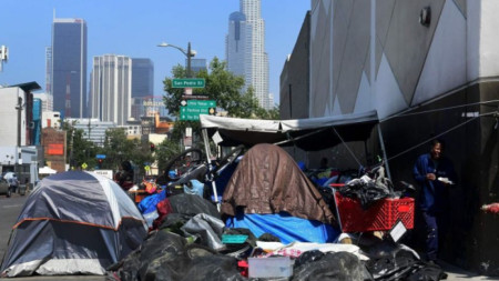 Бездомници в Лос Анджелис, Калифорния