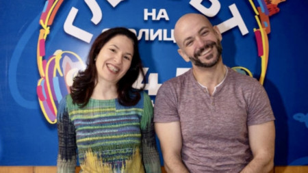 Ева Кулева с Димитър Ганев в Късното шоу по Радио София