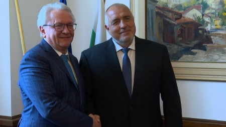 Армин Папергер - главен изпълнителен директор и президент на немския отбранителния концерн Райнметал на среща с Бойко Борисов