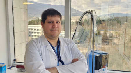 Д-р Венцислав Димитров от Клиниката по белодробни болести в болница Токуда в София