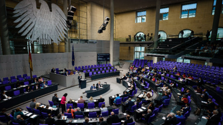 Сесия на германския парламент (Бундестаг), Берлин, архив, септември 2022 г.