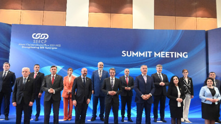На срещата на върха на Процеса на сътрудничество в Югоизточна Европа (SEECP) в Солун, Гърция, 10 юни 2022 г