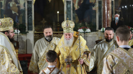 Тържественото богослужение бе оглавено патриарх Неофит, 25 декември 2021 г. 