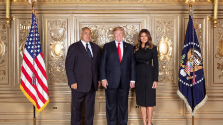 Бойко Борисов с Доналд Тръмп и съпругата му Мелания