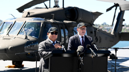 Президентът на Индонезия Прабово Субианто и премиерът на Австралия Антъни Албанезе.