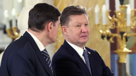 Алексей Милер (вдясно), председател на УС на 