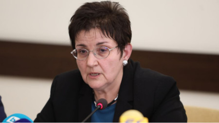 Caretaker Deputy Premier and Minister of Finance Lyudmila Petkova 