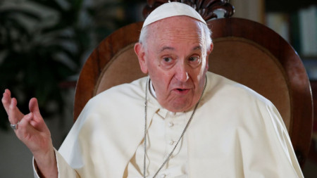 Папа Франциск по време на интервюта за Ройтерс, 2 юли 2022 г.