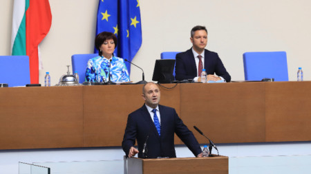 Румен Радев у парламенту 2.09.2020