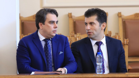 Assen Vassilev (L) and Kiril Petkov (R)