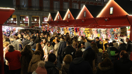 Коледна украса в Мадрид, 3 декември 2022 г.