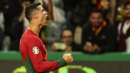Кристиано Роналдо вкара два гола за Португалия срещу Лихтенщайн