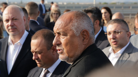 Премиерът, министри и лидерът на ГЕРБ Бойко Борисов откриха днес последния участък от АМ “Европа”, 14 септември 2025 г.
