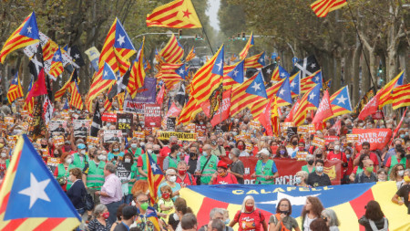 Шествието в Барселона, 3 октомври 2021 г.