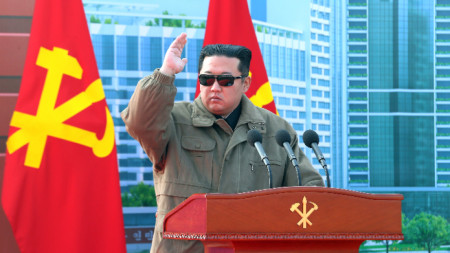 Ким Чен-ун в Пхенян, 12 февруари 2022 г.