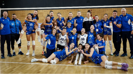 Волейболистките на „Левски“ победиха с обрат, но отпаднаха от Challenge Cup