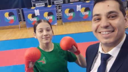 Adriana Boyadzhieva brought the first gold medal for Bulgaria from the European Cadet. Junior Karate Championships in the Polish city of Bielsko-Biala