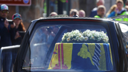 Кортежът с ковчега на покойната кралица, 11 септември 2022 г.