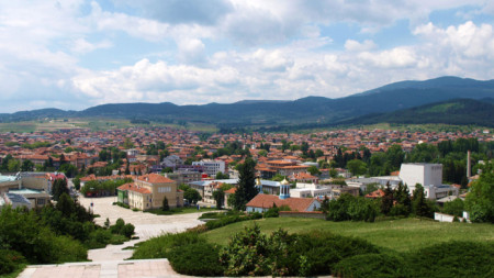 Panoramic view of Panagyurishte