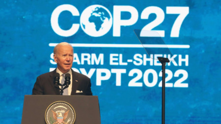 Изказване на Джо Байдън по време на срещата COP27 в Египет