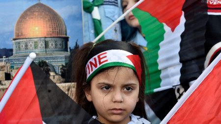 Палестински протест срещу 