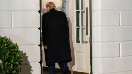 Тръмп на влизане в Белия дом 