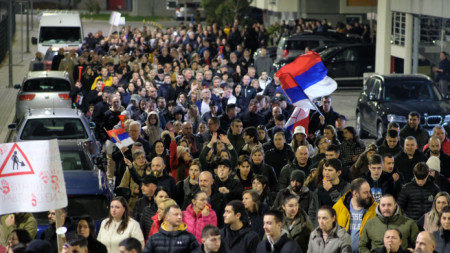 Протест в Пирот в подкрепа на Сръбските студенти