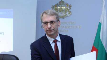 Caretaker education minister Nikolay Denkov